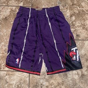 Mitchell & Ness NBA Toronto Raptors Swingman Shorts Hardwood Classic Y 14/16 NWT